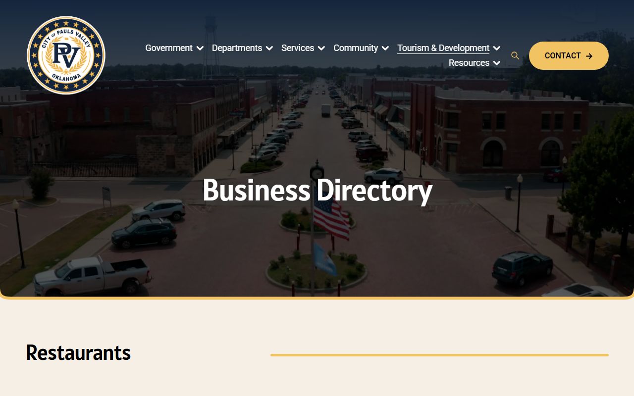 Garvin County traffic court records Pauls Valley business directory